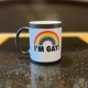 thumbnail image 3 of Color-Changing Rainbow Pride Mug - Reveals Surprise Message When Hot, Fun Novelty Gift for LGBTQ+ Friends, 11oz Ceramic Cup, Dishwasher Safe, 3 of 5
