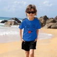 thumbnail image 5 of Piuwrlz Blue Short Shirts Sleeve Toddler Boys Graphic T-Shirts Pullover T Shirts Blue Size 4 Years, 5 of 7