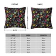 thumbnail image 2 of Fuzoiu Colorful Geometric Figures Print Square Pillow Cover,Hidden Zipper Design,Luxury Square Pillow Case, Throw Pillow,Couch Cushion-22"x22", 2 of 7