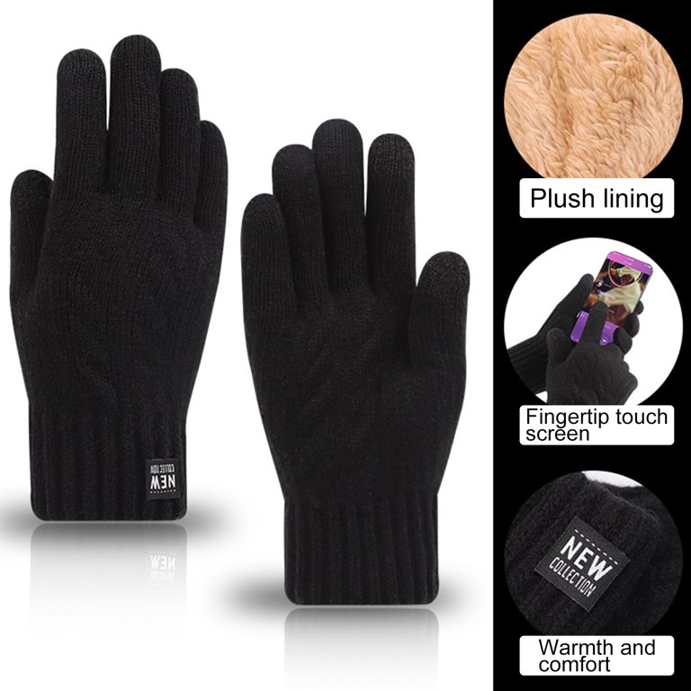 Finger Gloves For Men In Autumn And Winter, Warm Cycling, Touch