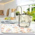 thumbnail image 5 of Hearts and Roses Dish Drying Mat 16x18 Absorbent Microfiber Draining Rack Pad for Kitchen Counter Sink, 5 of 8
