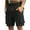 Black, variant on ZQUUVOU Men's Cargo Shorts Leisure Shorts Fitness Training Four Sided Elastic Bermuda Workwear Shorts Black