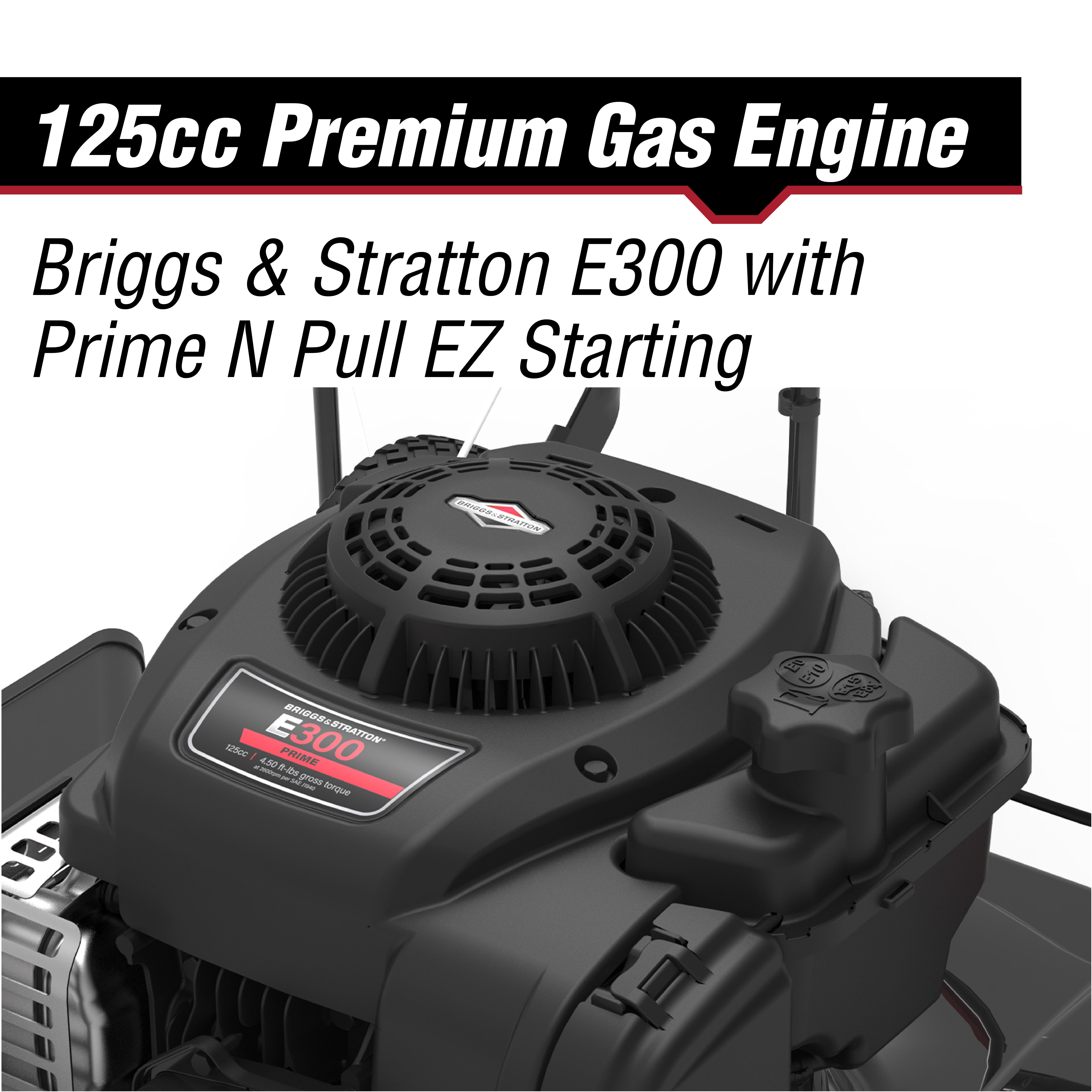 Hyper Tough 20 inch 125cc Gas Push Mower with Briggs Stratton Engine
