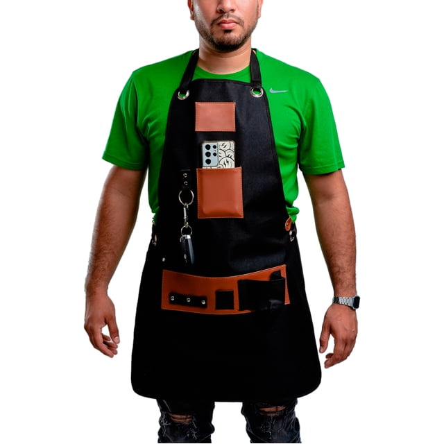 Mandil Parrillero con porta cerveza Don Pablo Unisex para cocina Barbacoa y asador