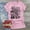 Pink, variant on Blczomt Juniors Tops Trendy Loose Short Sleeve Pink Crew Neck Quotes Valentine's Day Blouse Womens Christmas Shirts and Sweatshirts