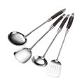thumbnail image 2 of Stainless Steel Wooden Kitchen Utensils: Heat-Resistant Cooking Spoons, 2 of 9