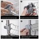 thumbnail image 4 of Juego de 2 soportes de esponja de acero inoxidable para fregadero de cocina, ideal para baño, bonito organizador de baño (plateado), 4 of 5