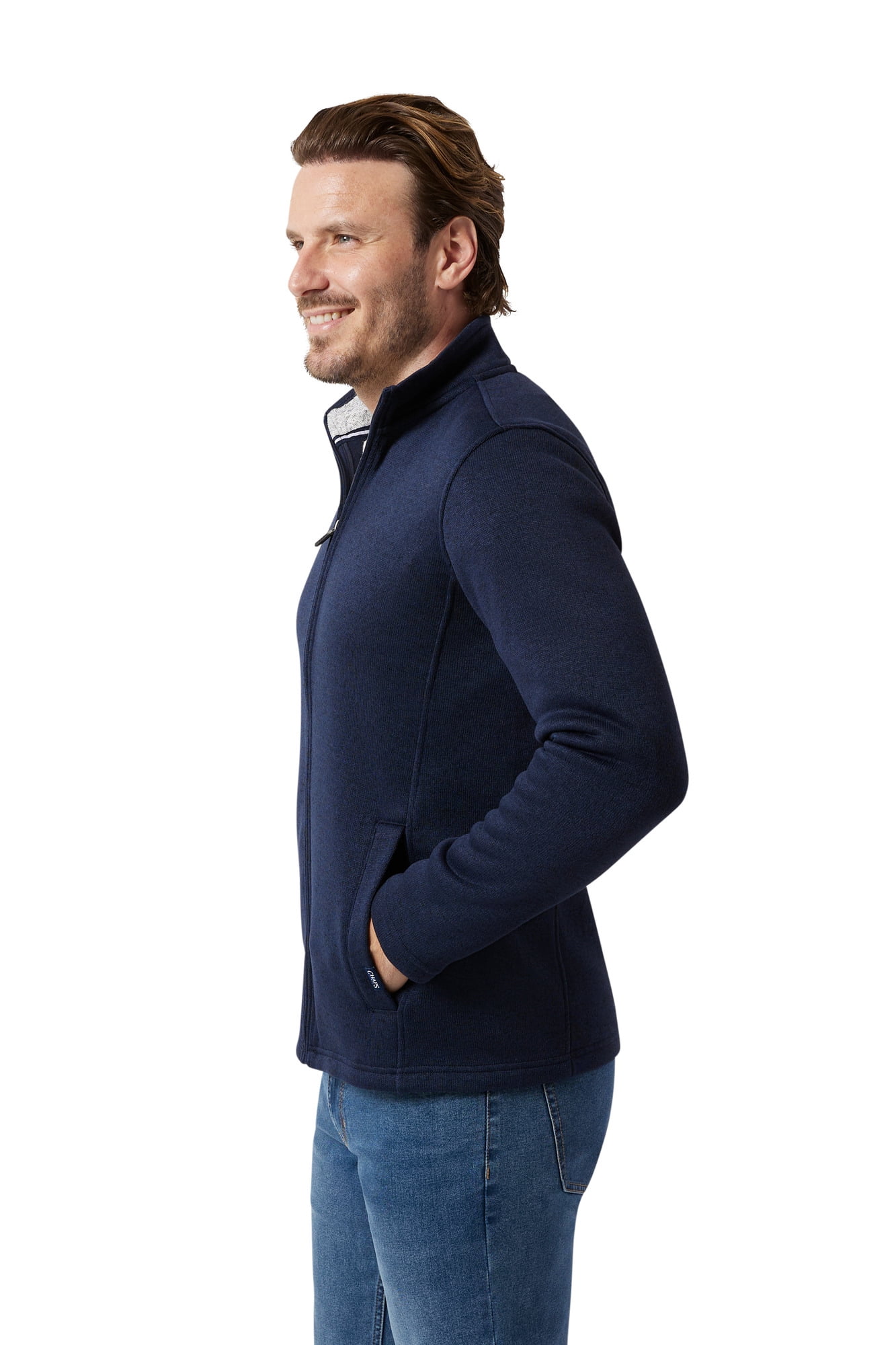 Chaps Men's & Big Men's Full Zip Sweater Fleece