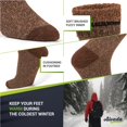 thumbnail image 4 of Calcetines de senderismo Alvada de lana merino térmicos para invierno, 3 pares, 4 of 5