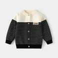 thumbnail image 4 of TEDOYE Boys Sweaters For Kids Stylish Striped Knit Cardigan Coats Soft Comfortable Casual Outerwear For Toddler Children Relaxed Fit Wear, 3-4Years, 4 of 4