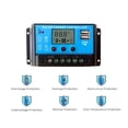 thumbnail image 3 of 20 Amp Intelligent Solar Charging Controller With LCD Display And USB Sockets, 12/24V Straight Lights ,Simple and Convenient to Set, 3 of 6