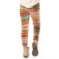 thumbnail image 3 of Kid's Velour Printed Leggings, Snlowflake/Olive Intarsia, L, 1 Piece, 3 of 3