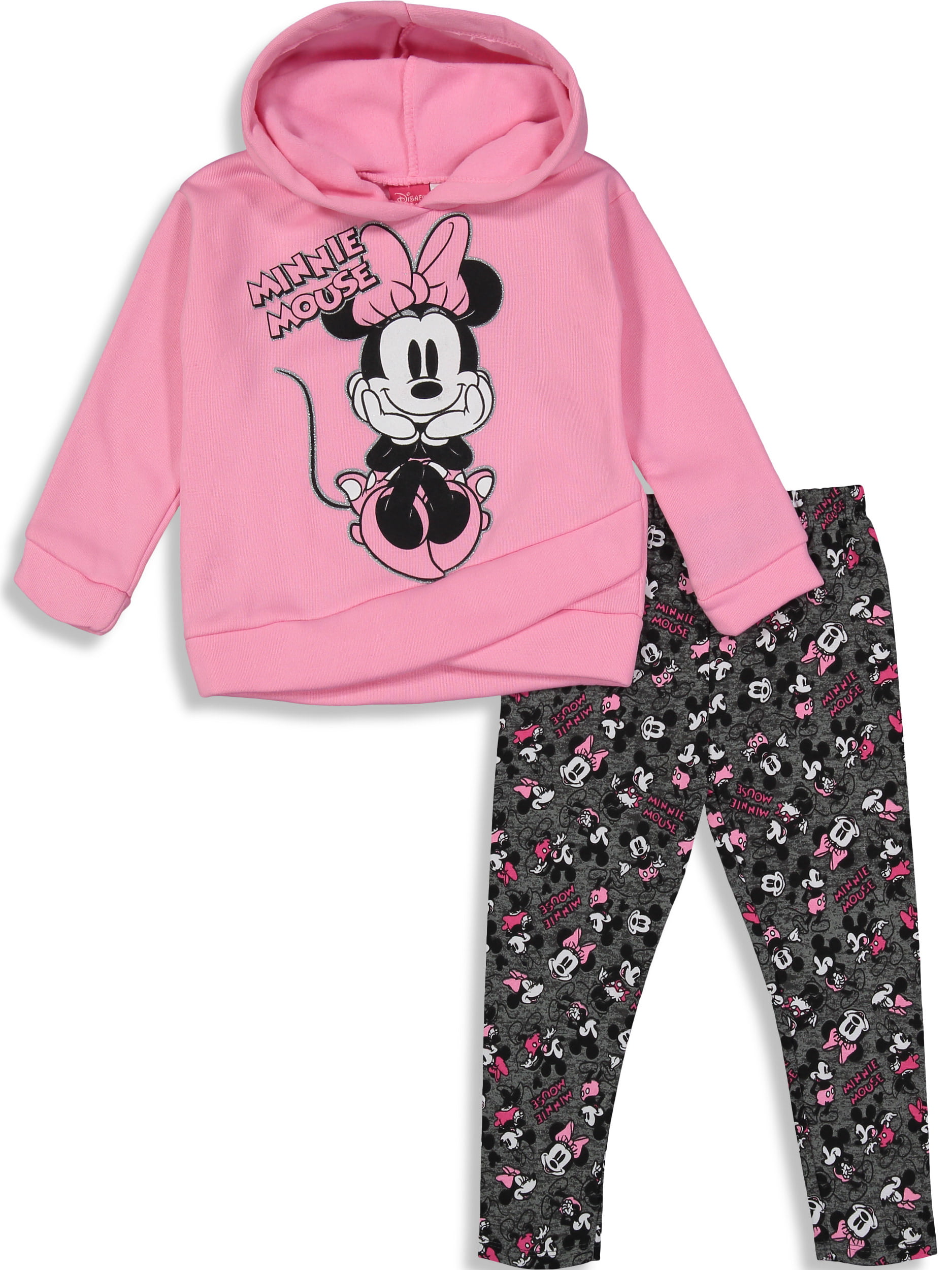 Disney 2-Pack Minnie Mouse Toddlers and Girls Joggers Pants Pink 6X