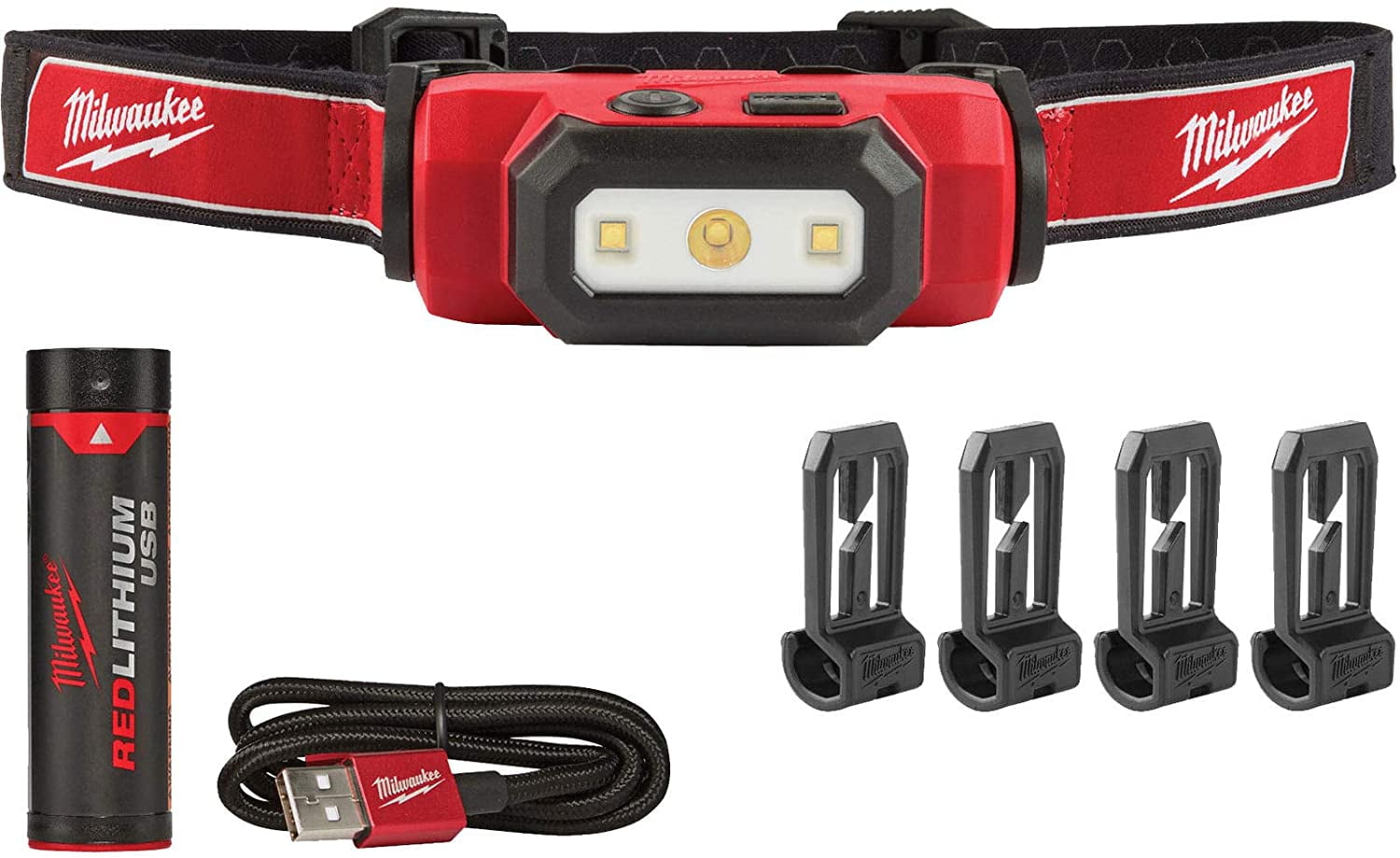 Milwaukee 211121 475 Lumens USB Rechargeable TRUEVIEW HD Headlamp New