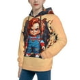 thumbnail image 2 of Saiise Unisex Kids Chucky Ac Sweatshirt Boys Girls Hooded Kangaroo Pocket Pullover Hoodies-Medium, 2 of 7