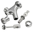 thumbnail image 2 of Draft Faucet Keg Kegerator Brass Plated Faucet Tap with Threaded Interface Keg Accessory, 2 of 9