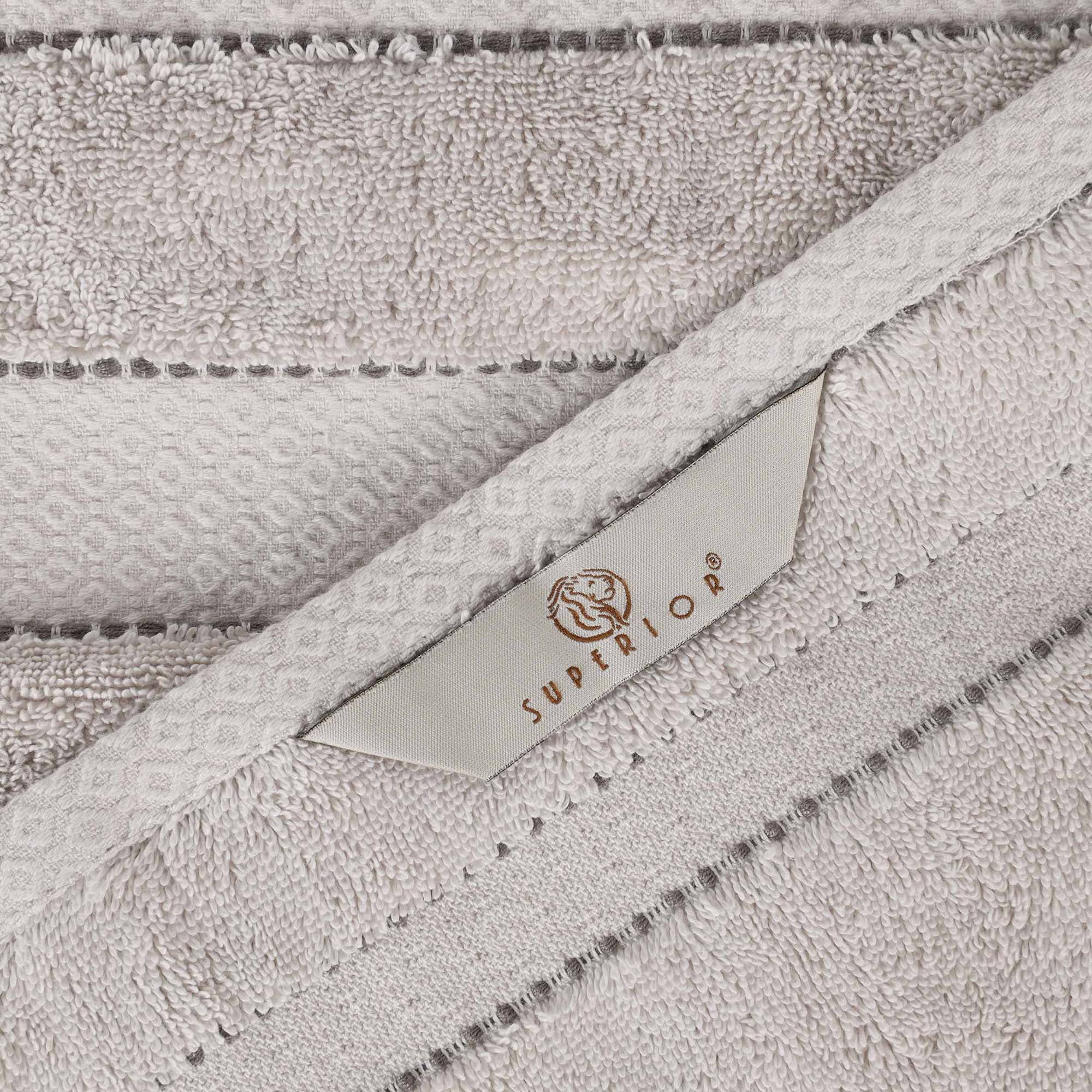 Superior Niles Giza Cotton 6 Piece Towel Set, Egypt Produced Soft Towels, Platinum