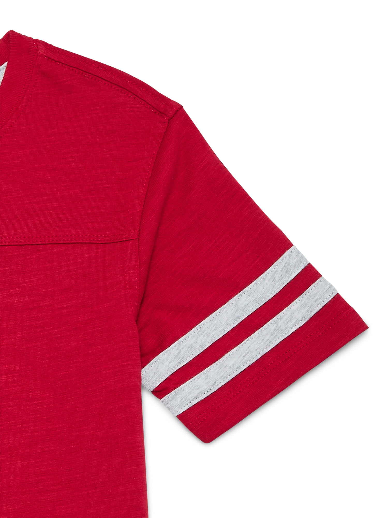 Wonder Nation Boys Short Sleeve Football T-Shirt, Sizes 4-18 & Husky