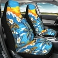 thumbnail image 3 of Yuyamidu Hawaii Seaside Car Seat Covers for Front Seats Frangipani Auto Seat Cover Sets Waterproof Universal Fit for Most Vehicle, 3 of 7