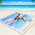 thumbnail image 1 of Alfombra de playa Blanket WIWIGO, impermeable y resistente a la arena, 201 x 211 cm, 1 of 6
