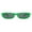 Green (Black), variant on Women's Sunglasses Skinny Thin Oval Rectangular Frame Gold Accent UV400 Orange