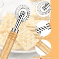 thumbnail image 2 of Pastry Cutter Wheel,Professional Pasta Maker Cutter Wheel with Roller, 2 of 4
