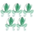 thumbnail image 2 of 5 señuelos artificiales de simulación verde transparente con un solo anzuelo, suaves y anticaídas., 2 of 14