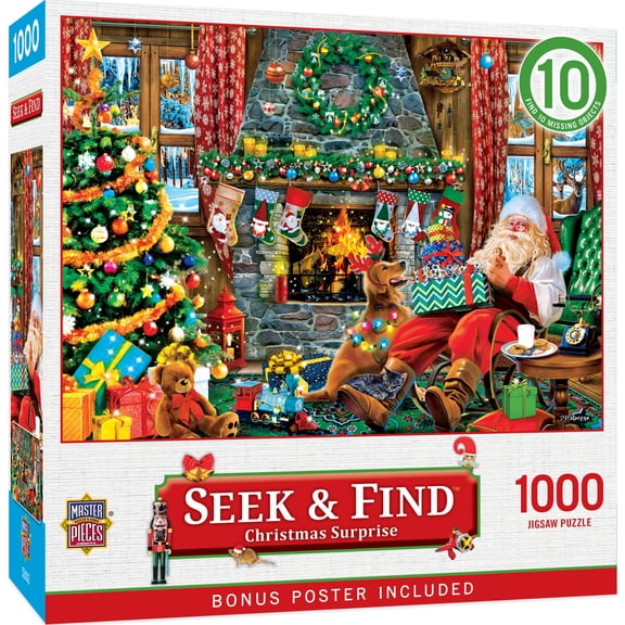 MasterPieces 1000 Piece Jigsaw Puzzle - Christmas Surprise - 19.25"x26.75"