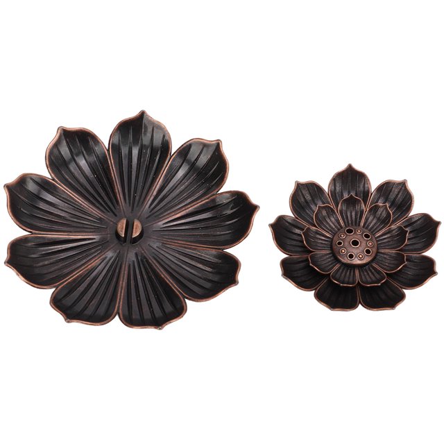 Soporte de Incienso Quemador de Incienso de Loto de Aspecto Oriental único de 3 Capas Quemador de Incienso de Varillas de Loto para Regalos de Decoración del Hogar ANGGREK Otros