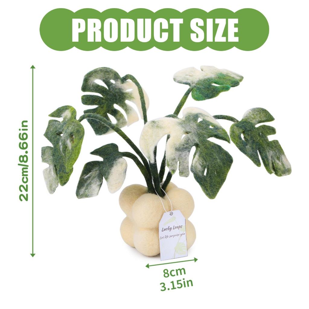 Rvaymup Monstera Plant Needle Felting Set with Felting Needle Instruction Felting Pad