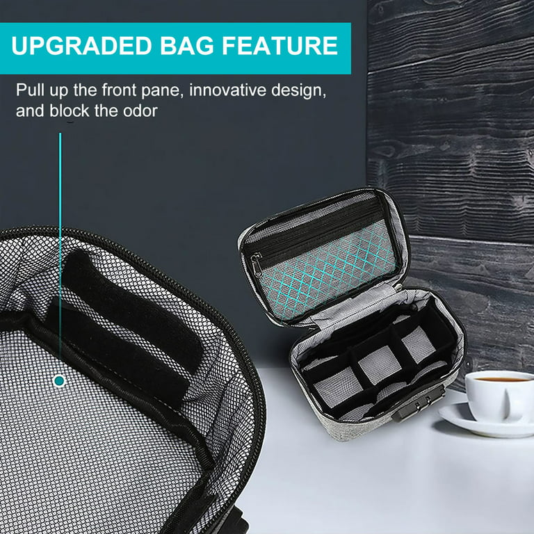 Ihvewuo Smell Proof Bag with Combination Lock Travel Stash Odorless Storage  Bag File Organizer Case Container Medicine Box Bags 