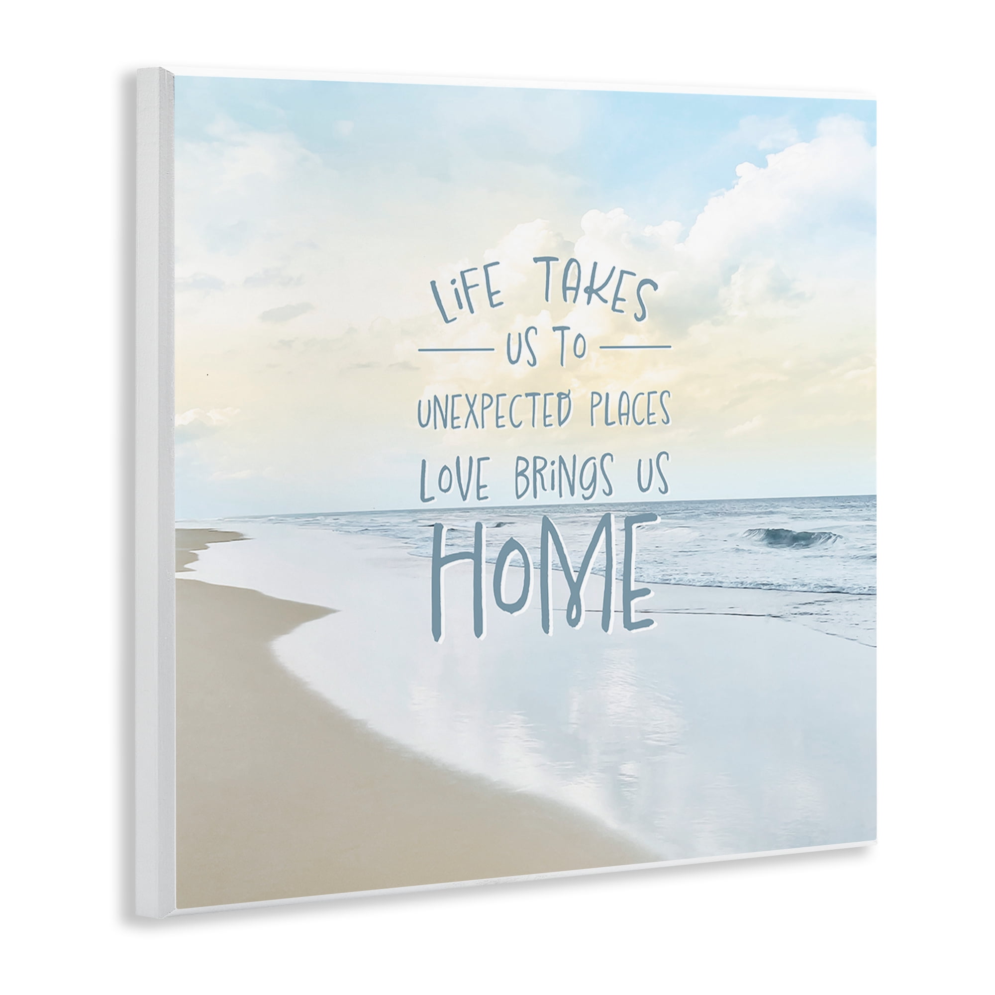 Stupell Industries Love Brings Us Home Inspiration Wall Plaque Art, design by Natalie Carpentieri
