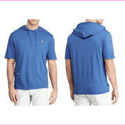 Polo Ralph Lauren Hooded T-Shirt earth blue size 2LT