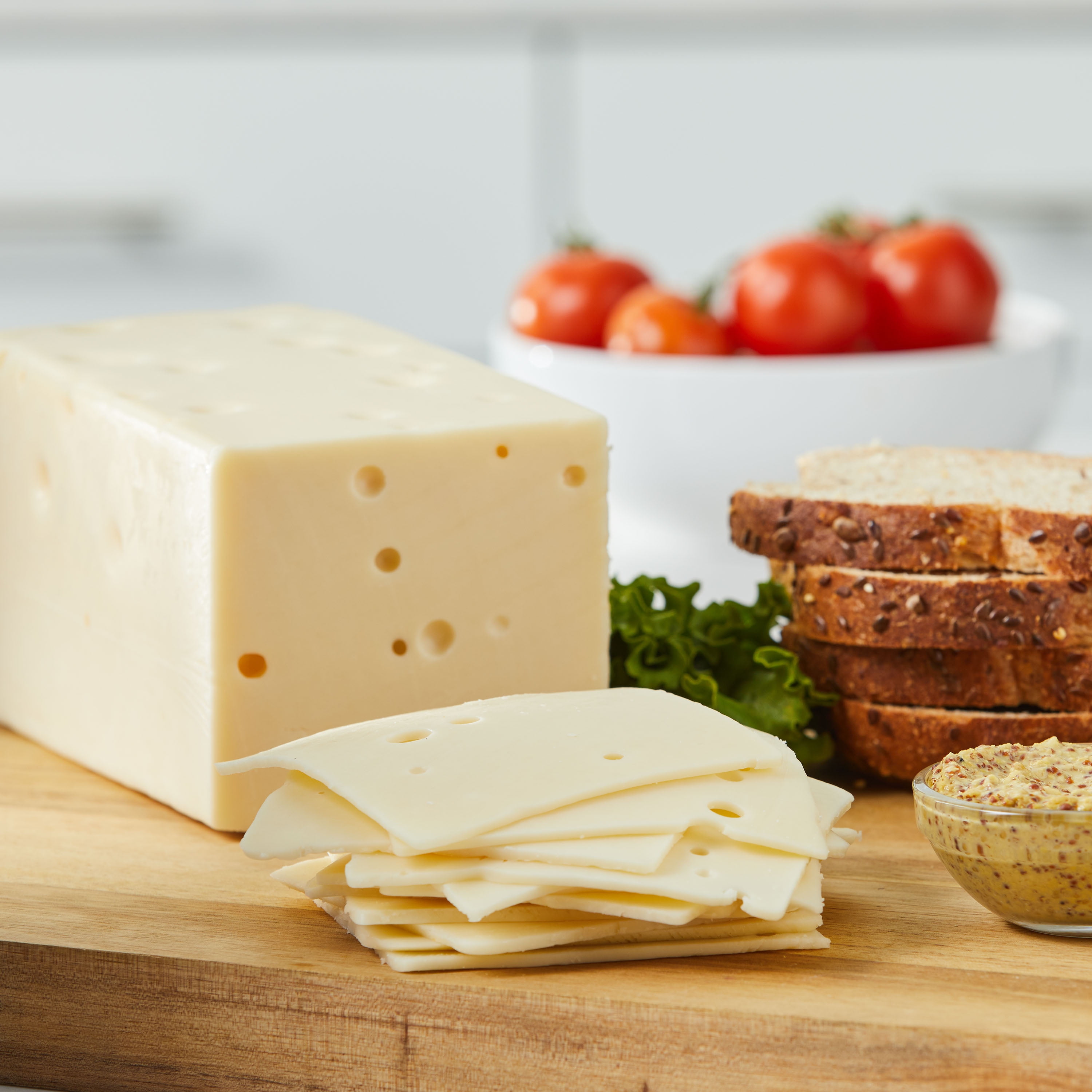 Prima Della Swiss Cheese Loaf, Deli-Sliced (Refrigerated)
