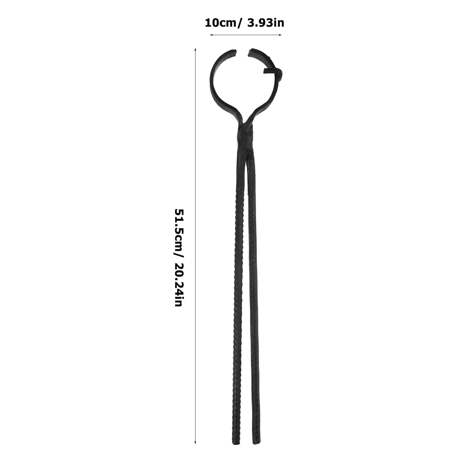 RENACLIPY Black Steel Crucible Tongs High Precision Tool for Smelting and Metalwork