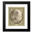 thumbnail image 2 of Jean Henri Alexandre Pernet 12x14 Black Modern Framed Museum Art Print Titled - Architectural Capriccio (Approx. 1780-1800), 2 of 5
