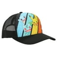 thumbnail image 4 of Pokemon Casquette de Baseball Jeunesse en Maille et Microfibre à Personnages Multiples, 4 of 5