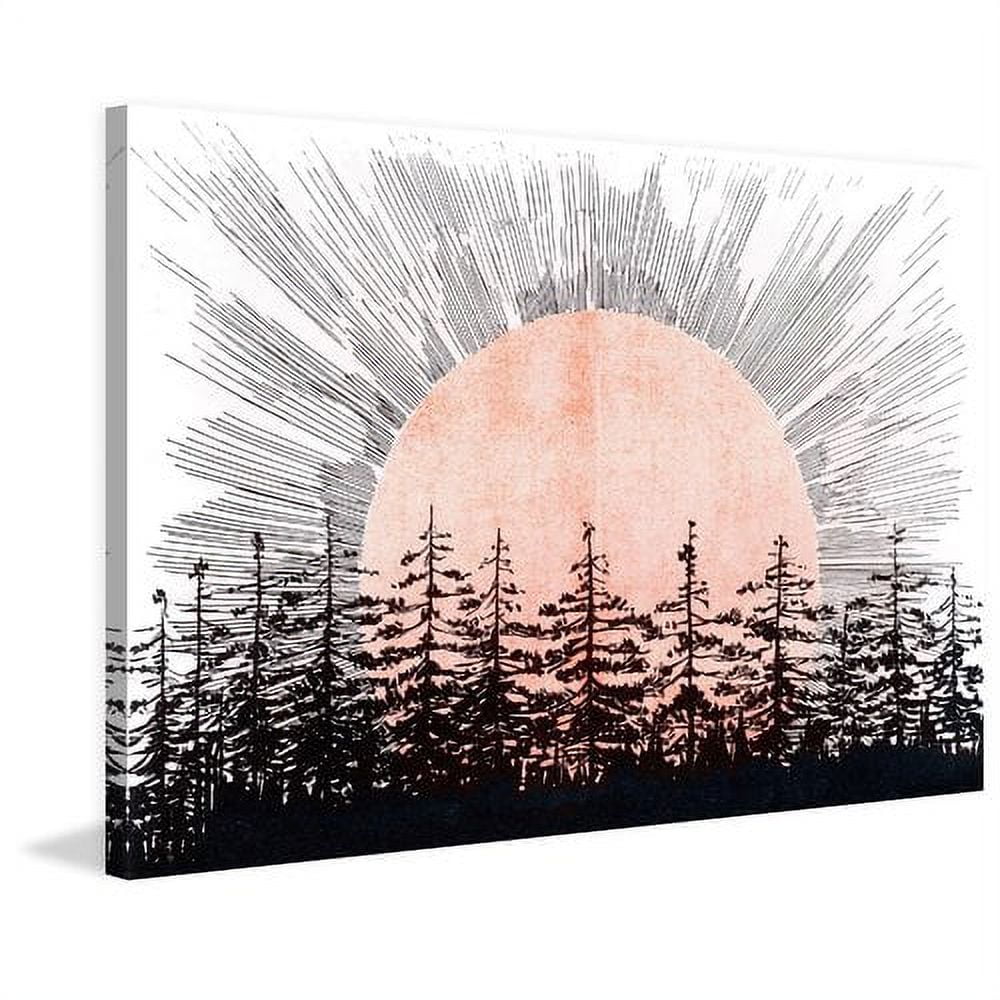 "Sunrise" Painting Print on Wrapped Canvas