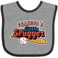 thumbnail image 3 of Inktastic Grandpa's Little Slugger Boys or Girls Baby Bib, 3 of 4