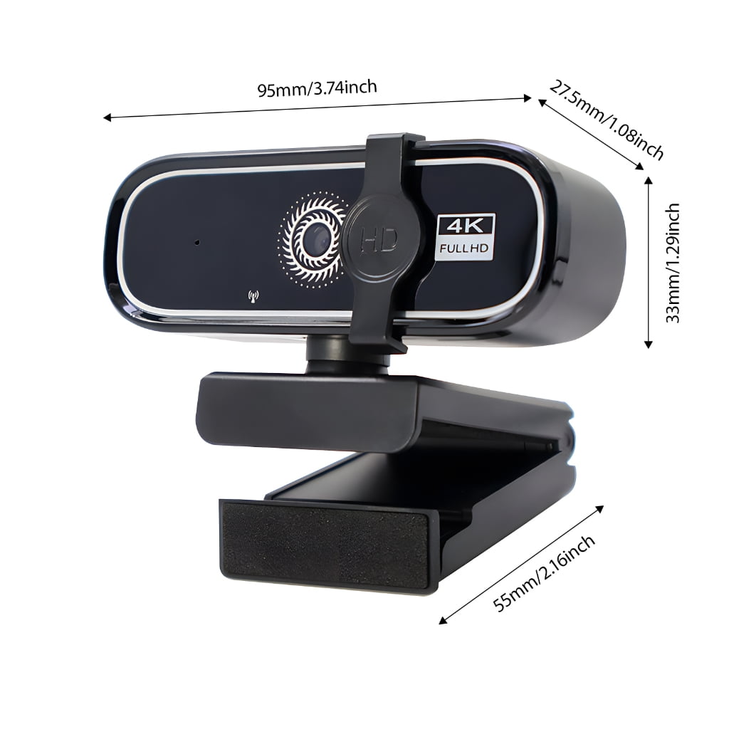 Outlet And Play 720P Webcam Privacy Protect Toss Cover Constructed In Micr 30FPS Video Seize For Online Classes Remote W