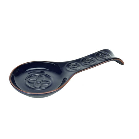 

Omniware Navy Blue Stoneware Embossed Spoon Rest