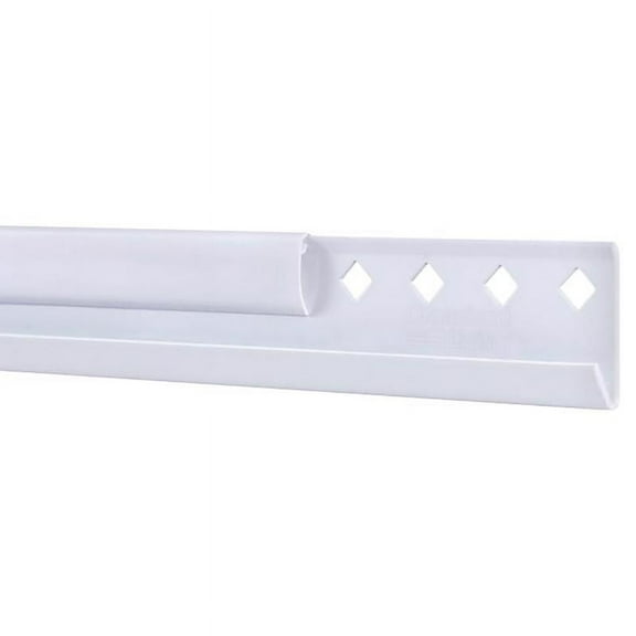 FreedomRail 24 In. White Horizontal Hanging Rail with Cover 7913452411