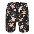 thumbnail image 3 of Pofeuu Lilies Flowers Prin Men's Swim Trunks Quick Dry Bathing Suit Swimming Board Shorts Mesh Lining Beach Swimwear-Medium, 3 of 6