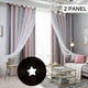thumbnail image 1 of Cortina,Cortinas de estrellas, cortinas opacas de estrellas para niños, niñas, dormitorio, sala de e Tomshoo 134*240, 1 of 7