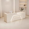 thumbnail image 3 of Luxury Cash Reception Desks Gym White Gym Cashier Reception Desk Supermarket Drawer Mostrador Recepcion Beauty Salon Furniture My Lux Decor Round, 3 of 10
