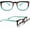 Tortoise with Aqua, variant on OPTIPAK Tilt-X1 Reading Glasses for Women & Men – Adjustable Readers, Lightweight Durable Frames – Comfortable Vision for Reading & Computer Use (Pack of 1)
