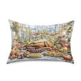 thumbnail image 3 of Dailycode Satin Pillow Case King Silk Pillow Cover for Hair and Skin Envelope Closure Food on Beautifully Table 20"x40", 3 of 9