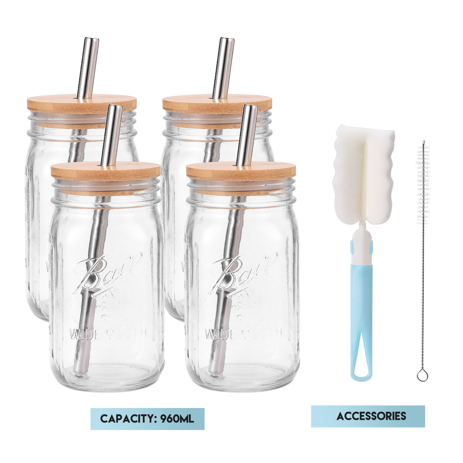 Wholesale Diamond embossed Mason Jug Straw Cup Cafe Clear Minimalist Glass  Water Bottle Mason Jar Manufacturer and Supplier