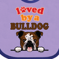 thumbnail image 4 of Inktastic English Bulldog Dog Girls Baby Bib, 4 of 4