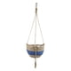 thumbnail image 3 of Cesta tejida para plantas Sunnimix Azul 1 capa canasta de maceta de porche, 3 of 8